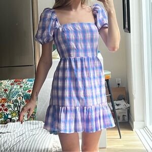 NWT BB Dakota by Steve Madden Plaid With My Heart Dress Size XS